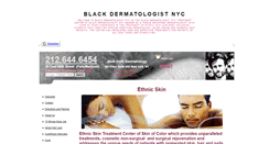 Desktop Screenshot of blackdermatologistnyc.org