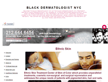 Tablet Screenshot of blackdermatologistnyc.org